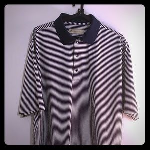 Blue Striped Golf Shirt